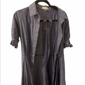 Beautiful blue dress and short sleeve